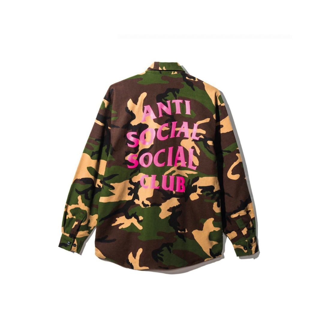 Antisocialsocialclub HEY camo flannel